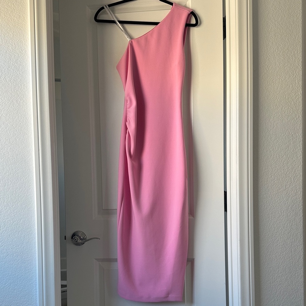 Forever New One-Shoulder Pink Dress